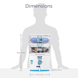 KENT ELEGANT LITE 8 L RO + UF + TDS Water Purifier  (White)