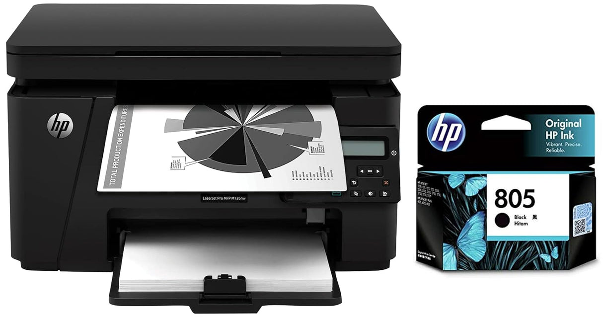 HP LaserJet Pro MFP M126NW Multi-function WiFi Monochrome Laser Printer  (Black, Toner Cartridge)