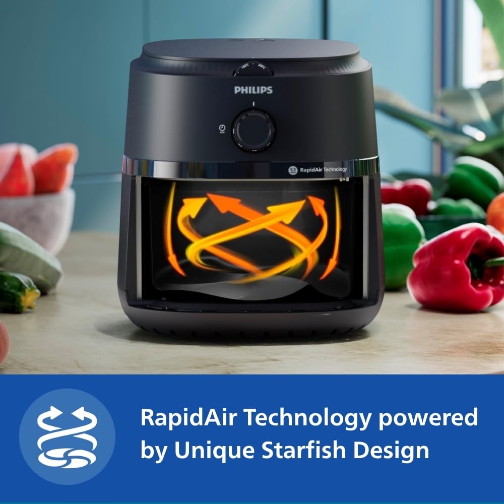 PHILIPS NA120/00 with uses up to 90% less fat, 1500W, with Rapid Air Technology Air Fryer  (4.2 L)