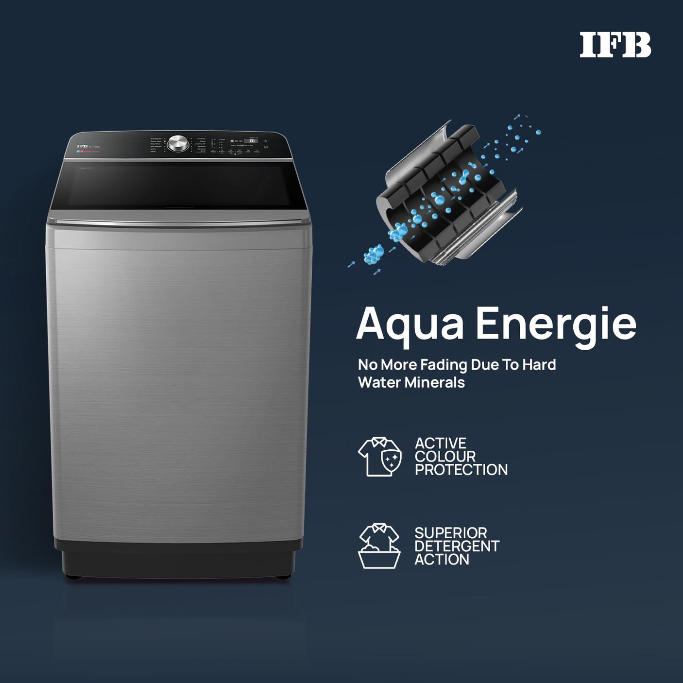 IFB 11 Kg 5 Star with DeepClean® Technology, AI Powered, Fully Automatic Top Load Washing Machine (2025 Model, TL111IN3SN, PowerSteam®, Inbuilt Heater, 5D Wash, Aqua Energie, Inox)