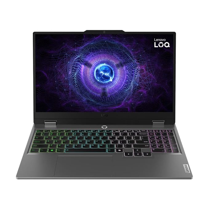 Lenovo LOQ 15IRX9 83DV01A9IN Gaming Laptop | Intel Core i5-13450HX, RTX 3050, 16GB RAM, 512GB SSD, 144Hz