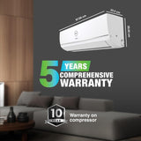 Godrej 1.5 Ton 3 Star, 5 Years Comprehensive Warranty, 5-in-1 Convertible Cooling, Inverter Split AC (Copper, Heavy-Duty Cooling at 52 Deg Celcius, AC 1.5T SIC 18TTC3 WZQ, White)