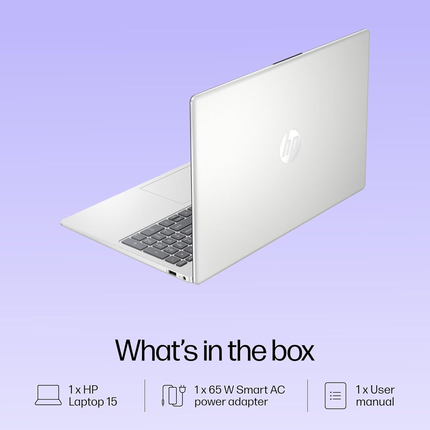 HP 15, 13th Gen Intel Core i3-1315U (8GB DDR4, 512GB SSD) FHD Anti-Glare Micro-Edge, 15.6"/39.6cm, Windows 11, MS Office, Grey, 1.59kg, FD0465TU, Intel UHD Graphics, 1080p FHD Camera Laptop