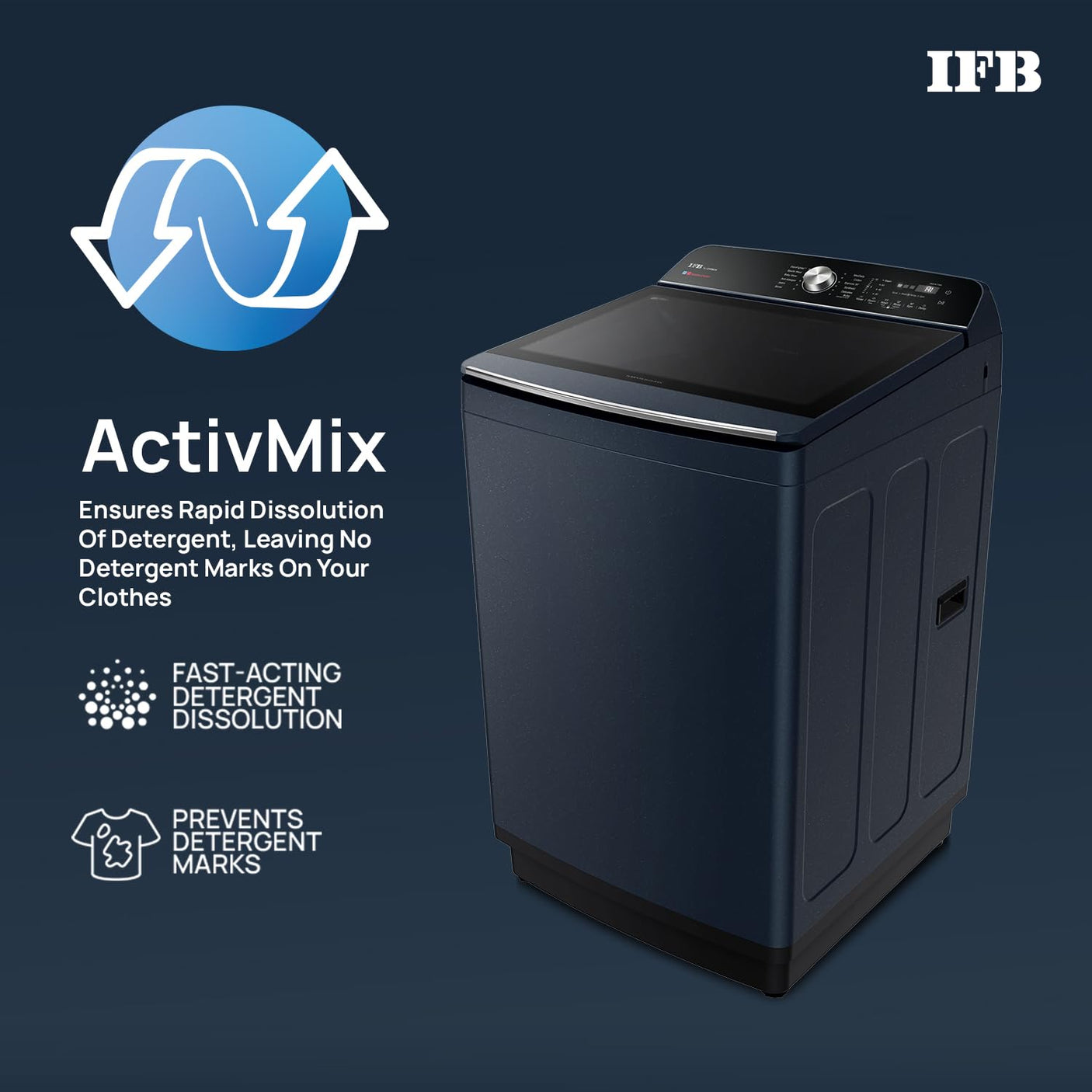 IFB 12 Kg 5 Star with DeepClean® Technology, AI Powered, Fully Automatic Top Load Washing Machine (2025 Model, TL-121RB2SN, Royal Blue)