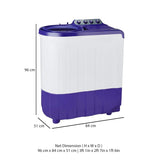 Whirlpool 8 kg 5 Star, Supersoak Technology Semi Automatic Machine Purple  (ACE 8.0 SUP SOAK (CORAL PURPLE)(5 YR))