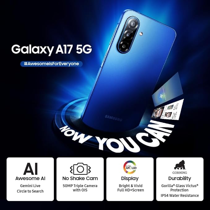 Samsung Galaxy A17 5G 6GB/128GB | Exynos 1330, Super AMOLED 90Hz, 50MP OIS Camera, Grey