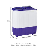 Whirlpool 8 kg 5 Star, Supersoak Technology Semi Automatic Machine Purple  (ACE 8.0 SUP SOAK (CORAL PURPLE)(5 YR))