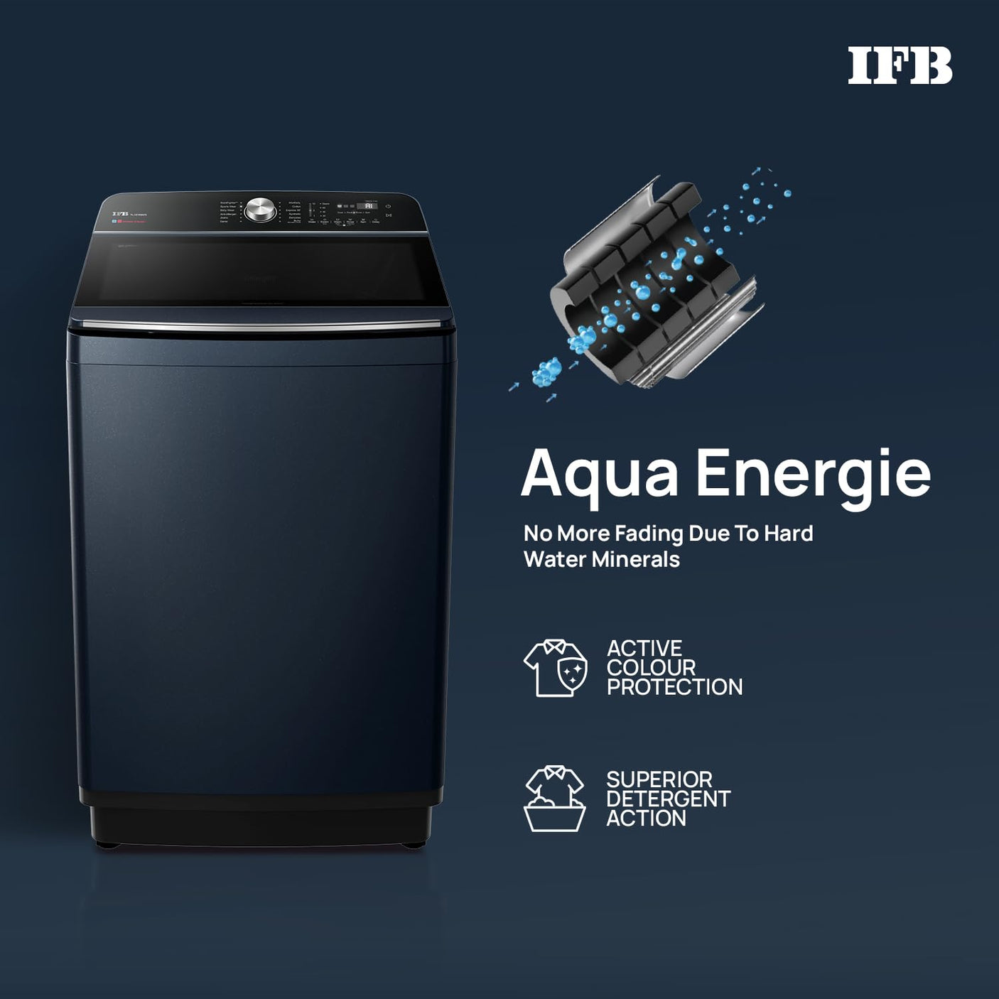 IFB 12 Kg 5 Star with DeepClean® Technology, AI Powered, Fully Automatic Top Load Washing Machine (2025 Model, TL-121RB2SN, Royal Blue)