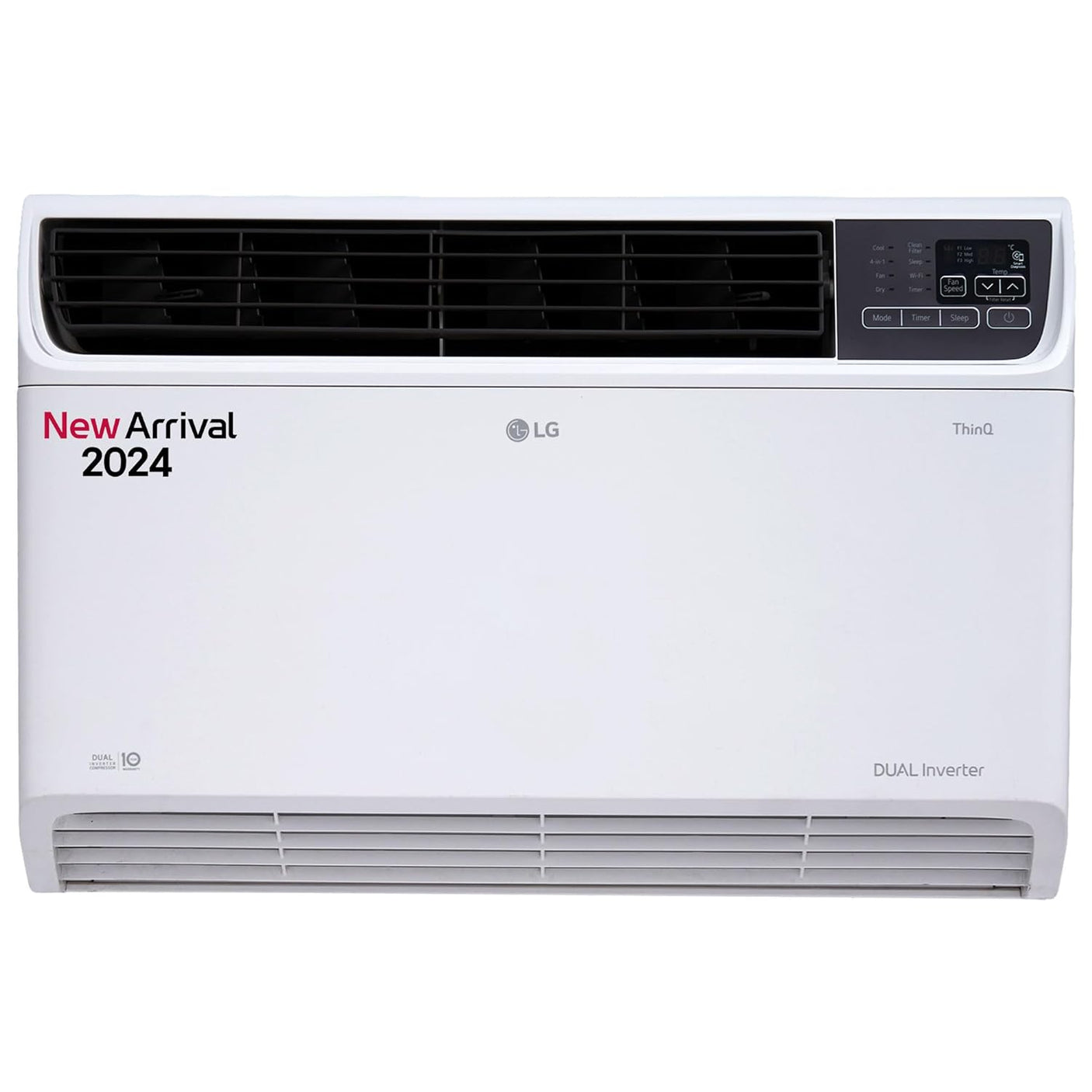 LG Convertible 4 in 1 Window 1.5 Ton 3 Star DUAL Inverter Smart AC  | Voice Control | 2024 Model | White (TW-Q18WWXA)