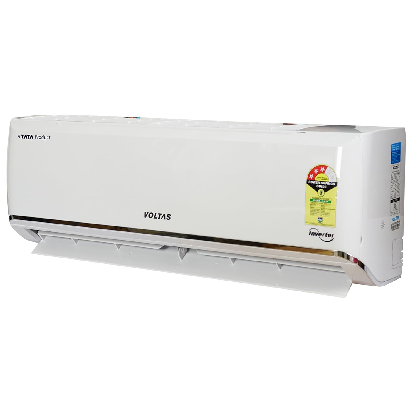 Voltas 1.5 Ton 3 Star Inverter Split AC (Copper, 4-in-1 Adjustable Mode, Anti-dust Filter, 2024 Model, ‎183V VECTRA ZEN SILVER, White)