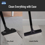 KENT KSL-612 1200W Wet & Dry Vacuum Cleaner with Blower Function (High Power Motor, Metallic Silver)