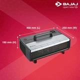 Bajaj Majesty RX 7 2000 Watts Heat Convector Room Heater (Black, ISI Approved)