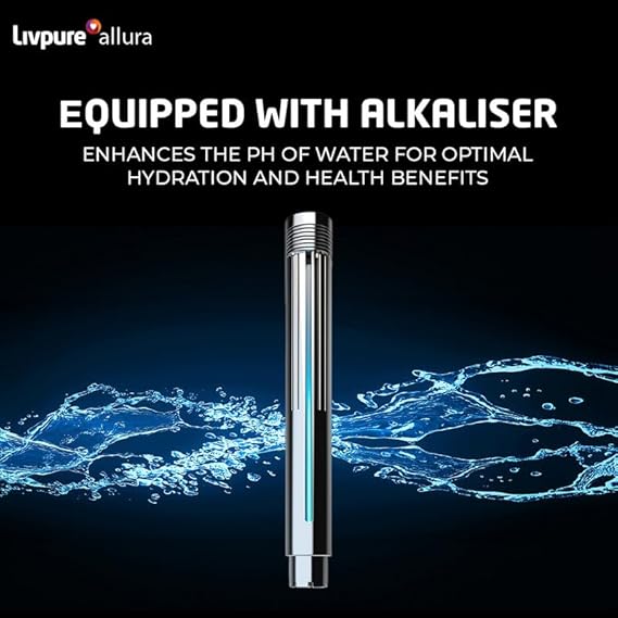 Livpure Allura Premia 7L RO + UV + UF Water Purifier with Super Sediment Filter (Black)