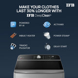 IFB 11 Kg 5 Star with DeepClean® Technology, AI Powered, Fully Automatic Top Load Washing Machine (2025 Model, TL111IN3SN, PowerSteam®, Inbuilt Heater, 5D Wash, Aqua Energie, Inox)