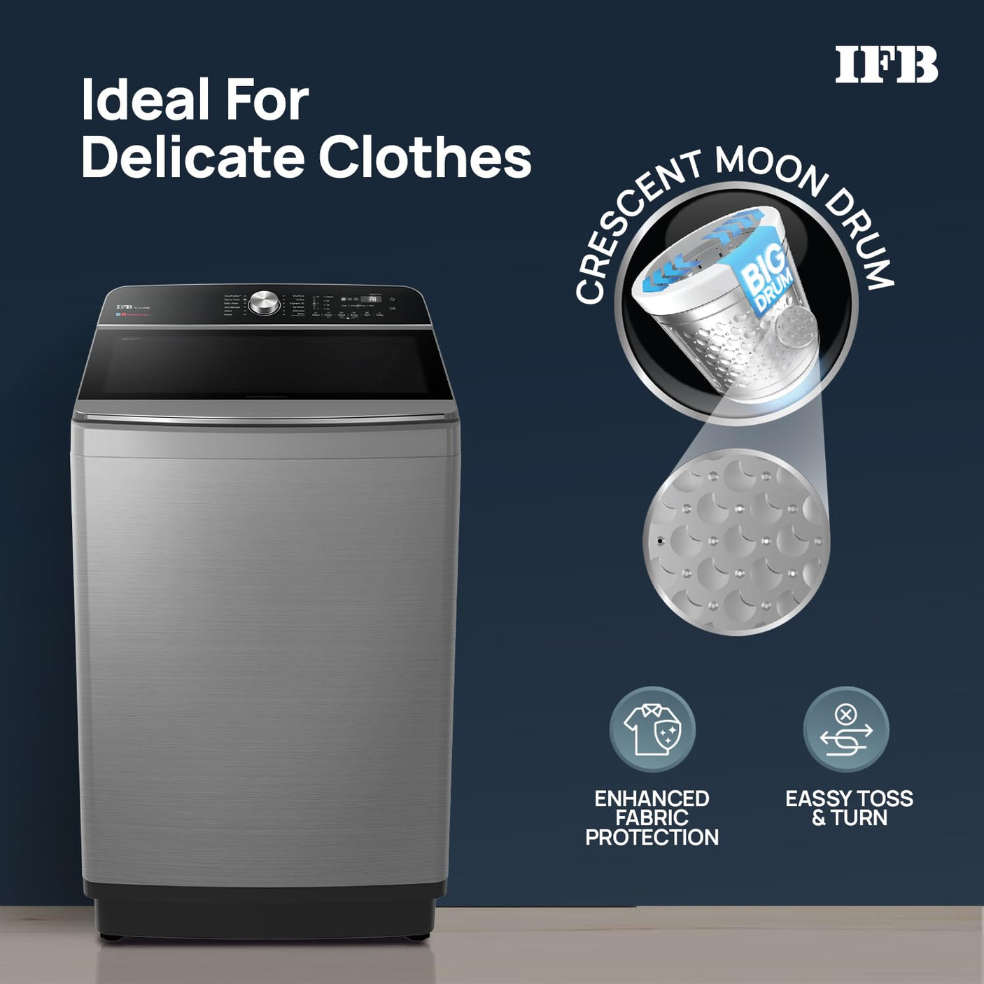 IFB 11 Kg 5 Star with DeepClean® Technology, AI Powered, Fully Automatic Top Load Washing Machine (2025 Model, TL111IN3SN, PowerSteam®, Inbuilt Heater, 5D Wash, Aqua Energie, Inox)