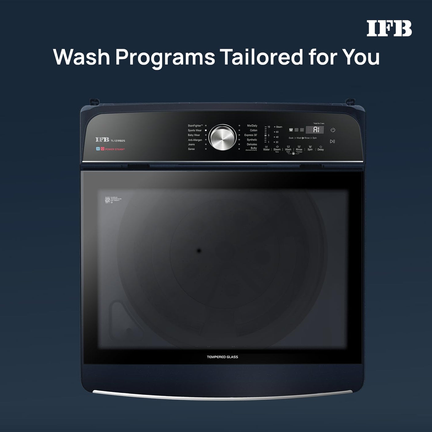 IFB 12 Kg 5 Star with DeepClean® Technology, AI Powered, Fully Automatic Top Load Washing Machine (2025 Model, TL-121RB2SN, Royal Blue)