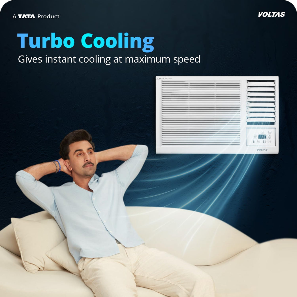 Voltas 1 Ton 2 Star Window AC | Copper Condenser | Anti-Dust Filter | 2-Way Air Swing | Sleep Mode | Memory Restart | 122FS Platina