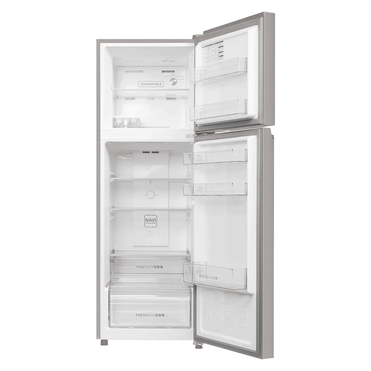 Haier 268L Frost Free Double Door Refrigerator Nickel Steel – HRF-3182IBNSA-P
