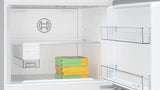 Bosch Series 6 2-Door Free-Standing Fridge-Freezer with Freezer on Top, Brushed Steel, Anti-Fingerprint, Total No Frost (KDN76AID0I)