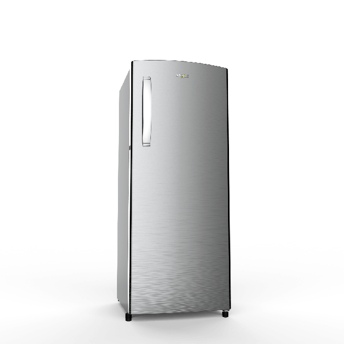 Whirlpool Ice Magic Pro 207L Single Door Refrigerator 3 Star Direct Cool Alpha Steel | Energy Efficient Fridge with Toughened Glass Shelves