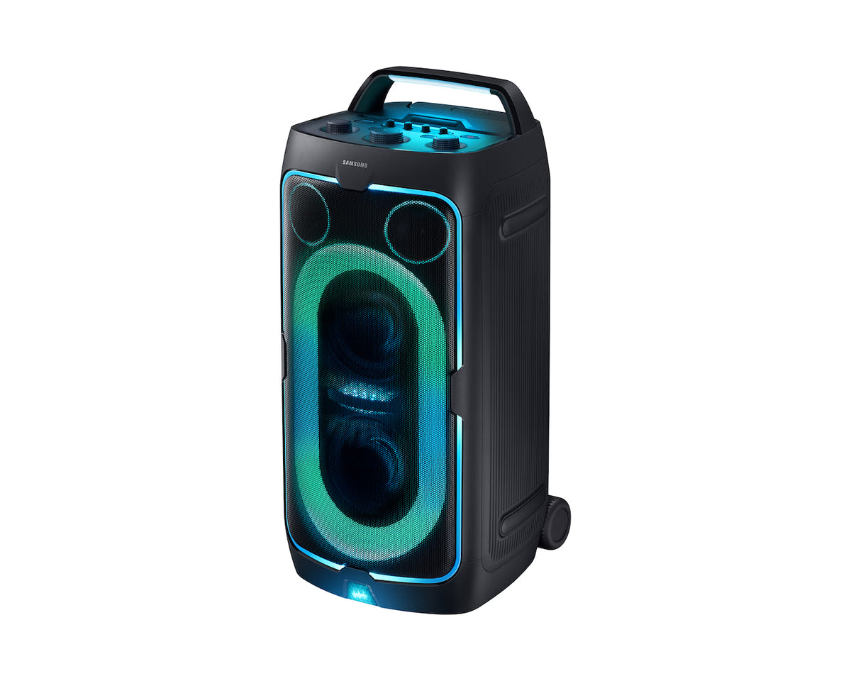 Samsung MX-ST50F Sound Tower | Bluetooth, Party Lighting, Karaoke Mic Input, Black