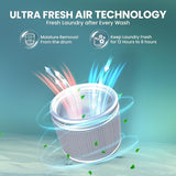 Haier 8 Kg 5-Star Fully Automatic Top Load Washing Machine | Oceanus Wave Drum, 8 Wash Programs, Magic Filter (HWM80-310BK, Black)