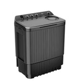Haier HTW100-196BK 10 Kg Semi-Automatic Top Load Washing Machine | Vortex Pulsator, Oxyi Dry, Black