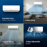 Voltas 183Inv Vectra Zenith Silver 2026 1.5 Ton 3 Star Inverter Split AC | 5-in-1 Convertible Mode | Copper Coil | Anti-Dust Filter | High Ambient Cooling