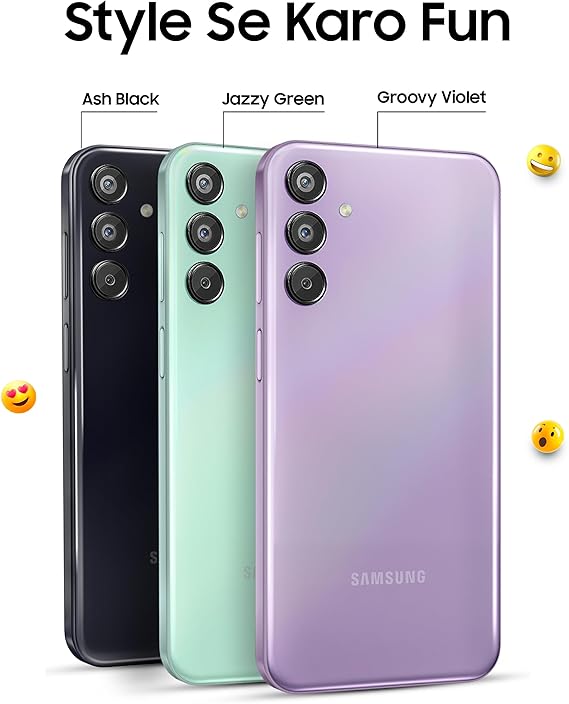 Samsung Galaxy F15 5G (Groovy Violet, 6GB RAM, 128GB Storage)