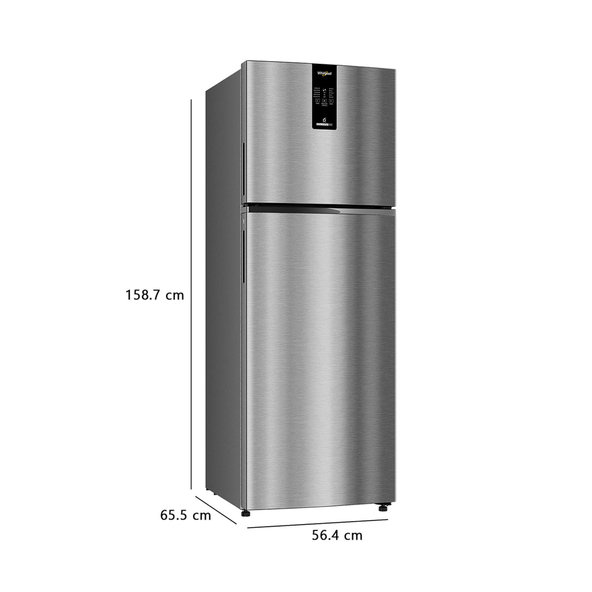 Whirlpool 235 L 2 Star Frost Free Double Door Refrigerator with Microblock Technology (NEO DF278 PRM TITAN STEEL(2S)-TL - 22099)