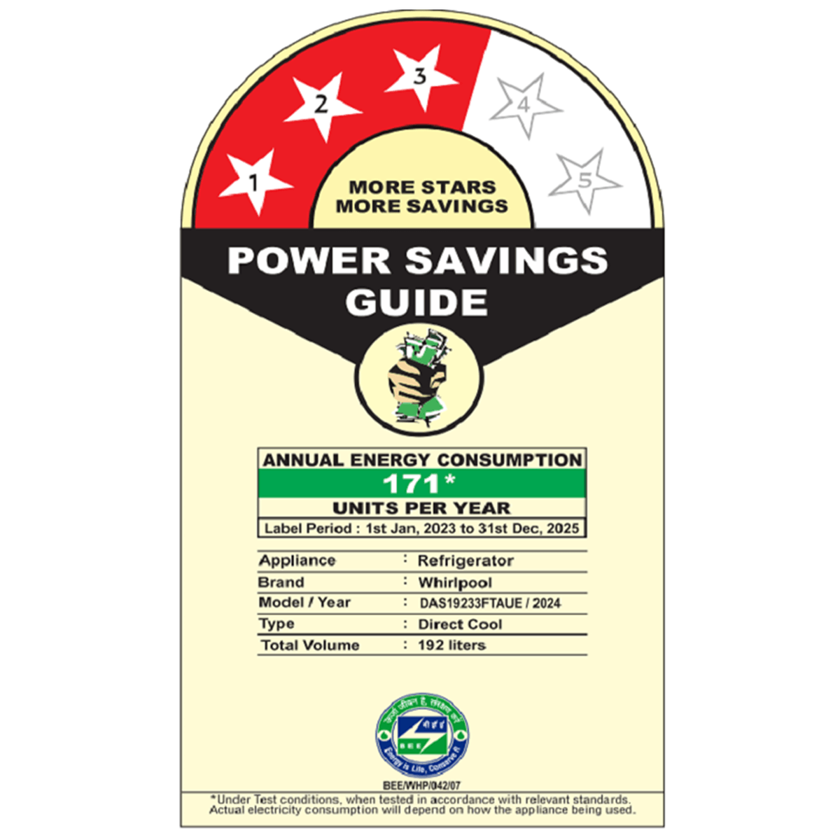 Whirlpool 192L 3 Star Single-Door Refrigerator with Base Drawer | Ice magic Pro | Wine Forest (Wine) | (