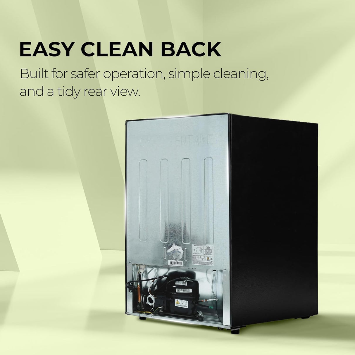 Haier HRD-1252KSA Single Door 100L Refrigerator with Lock & Key and Chiller Freezer Compartment