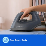 Philips DST0700/00 1000W Dry Iron: Golden Advanced Alloy Soleplate, Lightweight
