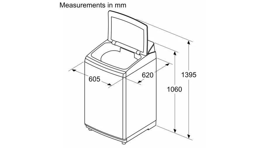 BOSCH 9 kg Fully Automatic Top Load Washing Machine with In-built Heater Silver  (WOI904S0IN)