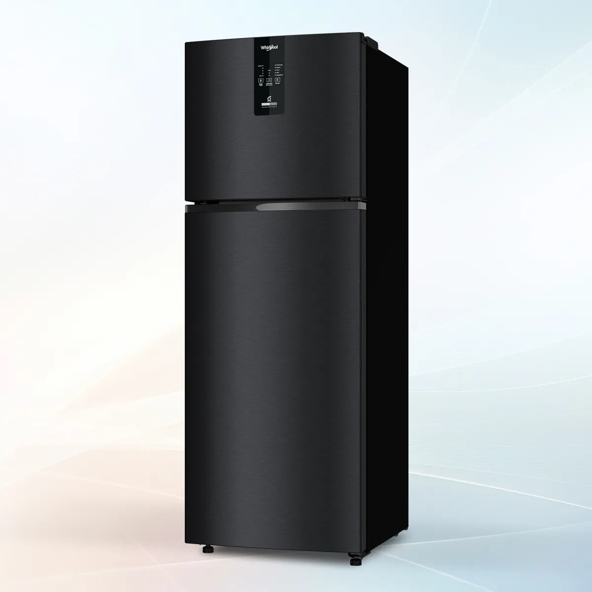 Whirlpool Intellifresh Pro 327L Convertible Refrigerator 2 Star Frost Free Double Door Smart Inverter Gravity Black Fridge