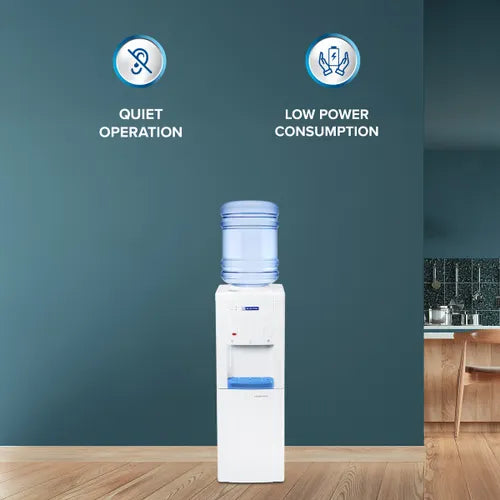 Blue Star Water Dispenser 20 Litres | Hot, Cold & Normal | Cooling Cabinet 20L | Stainless Steel Tank | Drip Tray | BWD3FMRGA White