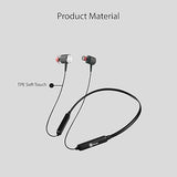 bluei Earphones Bluetooth Wireless Neckband Headphones Lightweight Wireless Ergonomic Earphones Neckband (Echo-10) BT-156