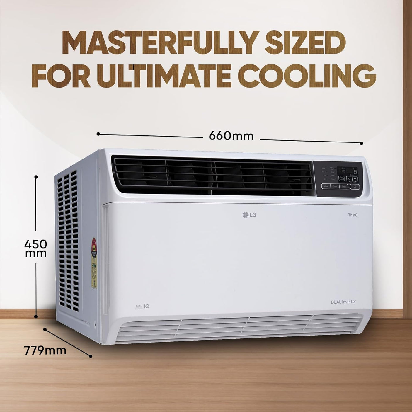 LG 2 Ton 4 Star Inverter Window AC (Copper, Convertible 4-in-1 cooling, 4 Way Air Swing, HD Filter, 2025 Model, UW-Q24WWYA, White)