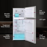 LG 242 L, 2 Star, Smart Inverter Compressor, Multi Air Flow, Frost-Free Double Door Refrigerator (GL-N292DPZY, Shiny Steel