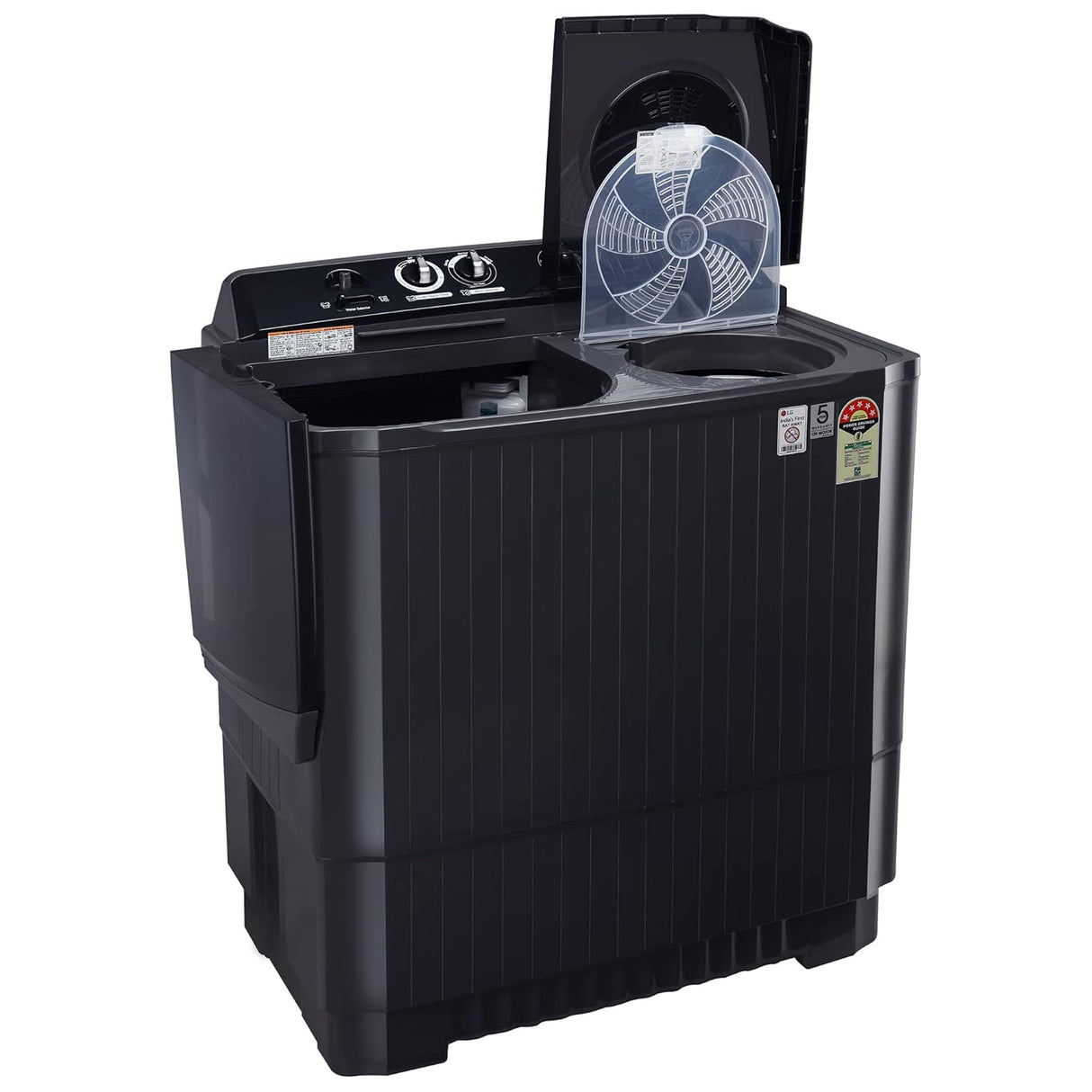 LG 11 Kg 5 Star Wind Jet Dry Rat Away Technology Semi-Automatic Top Loading Washing Machine (P1155SKAZ