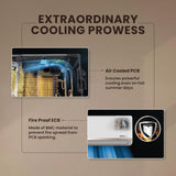 IFB Gold Pro Series 1.5 Ton 5 Star Split AC with Hybrid Technology, Works upto 55°C, 4-Way Swing, Higher Cooling Capacity, Self-Clean & AI - White (CI205GN32RGN1, Copper Condenser,2025 Model)