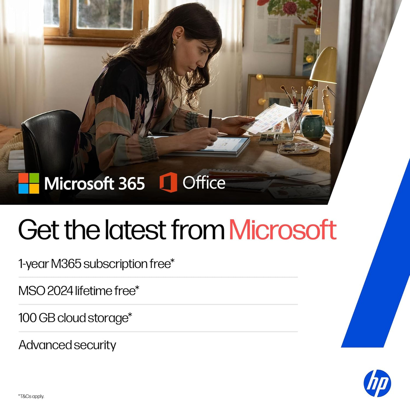 HP 14, AMD Ryzen 5 7530U (16GB DDR4, 512GB SSD) FHD, Anti-Glare, Micro-Edge, 14''/35.6cm, Win11, M365 Basic(1yr)* Office24, Silver, 1.4kg, EM0214AU, Backlit, FHD Camera w/Shutter Laptop