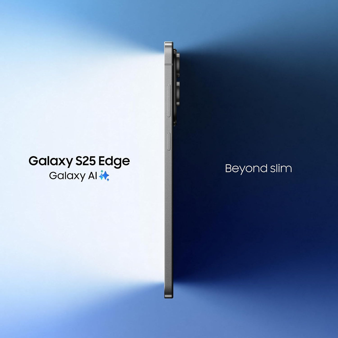 Samsung Galaxy S25 Edge 5G AI Smartphone (Titanium JetBlack, 12GB RAM, 512GB Storage)