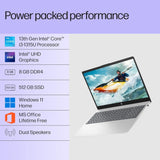HP 15, 13th Gen Intel Core i3-1315U (8GB DDR4, 512GB SSD) FHD Anti-Glare Micro-Edge, 15.6"/39.6cm, Windows 11, MS Office, Grey, 1.59kg, FD0465TU, Intel UHD Graphics, 1080p FHD Camera Laptop
