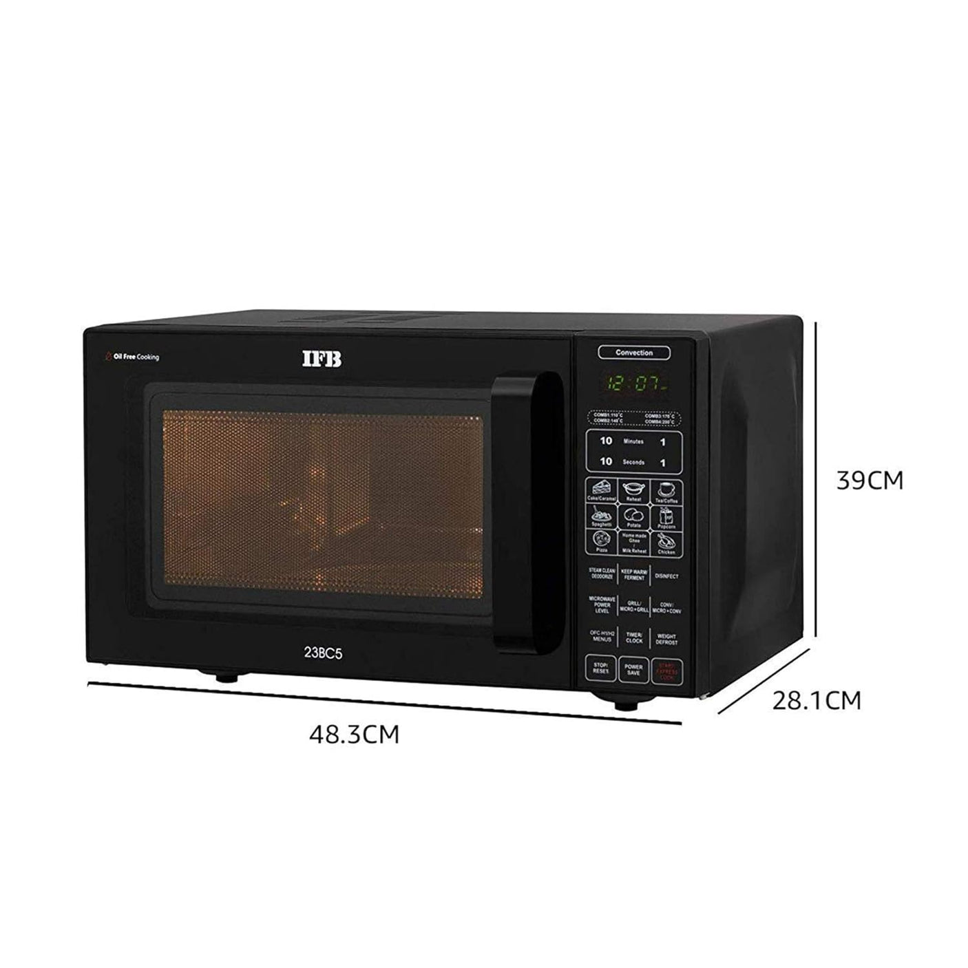 IFB 23 L Convection Microwave Oven (23BC5, Black)