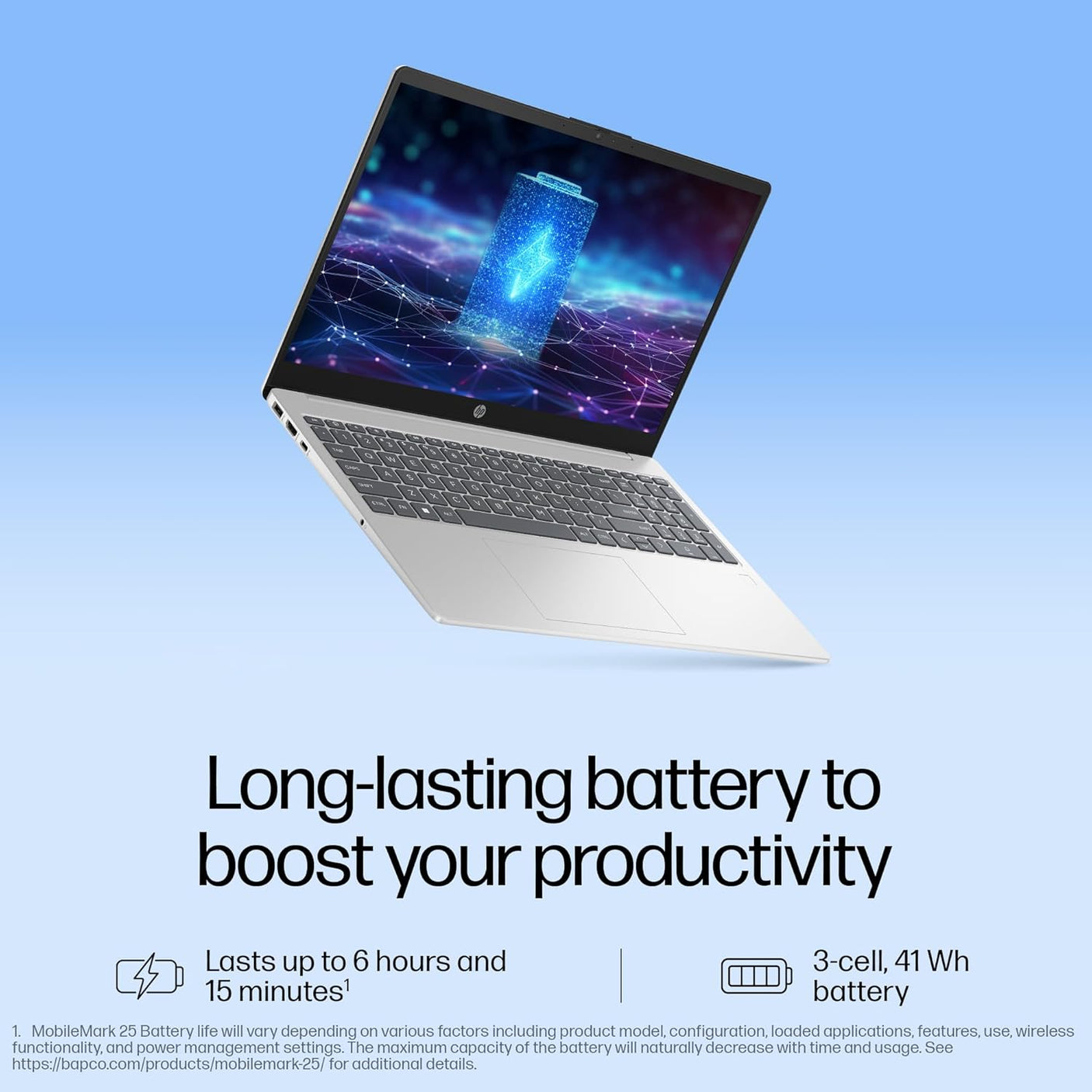 HP 15, Intel Ultra 5 125H, 12 Tops (16GB DDR5, 512GB SSD) FHD, IPS, 15.6''/39.6cm, Win11, M365 Basic(1yr)* Office24, Silver, 1.65kg, fd1254TU, Intel Graphics, FHD Camera w/Shutter, AI Powered Laptop