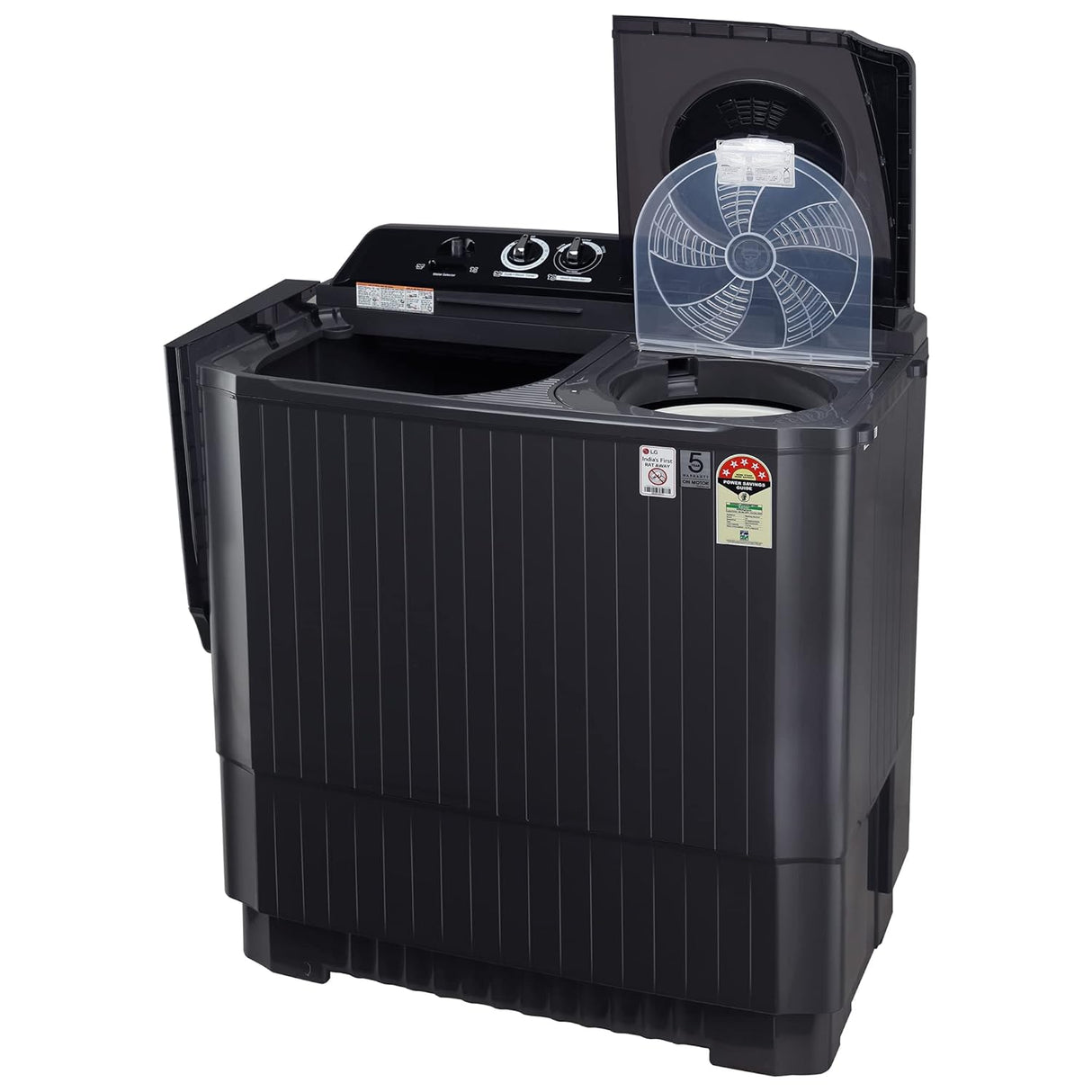LG 11 Kg 5 Star Wind Jet Dry Rat Away Technology Semi-Automatic Top Loading Washing Machine (P1155SKAZ
