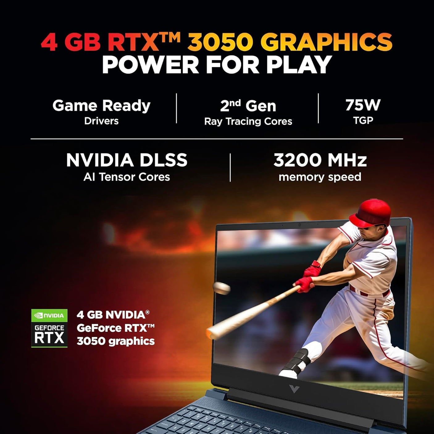 HP Victus 15-FA2191TX Gaming Laptop – 13th Gen Intel Core i5, 15.6" FHD 144Hz, RTX 3050 4GB, 16GB RAM, 512GB SSD, Win 11, Backlit KB – Blue
