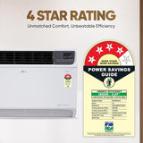 LG 2 Ton 4 Star Inverter Window AC (Copper, Convertible 4-in-1 cooling, 4 Way Air Swing, HD Filter, 2025 Model, UW-Q24WWYA, White)