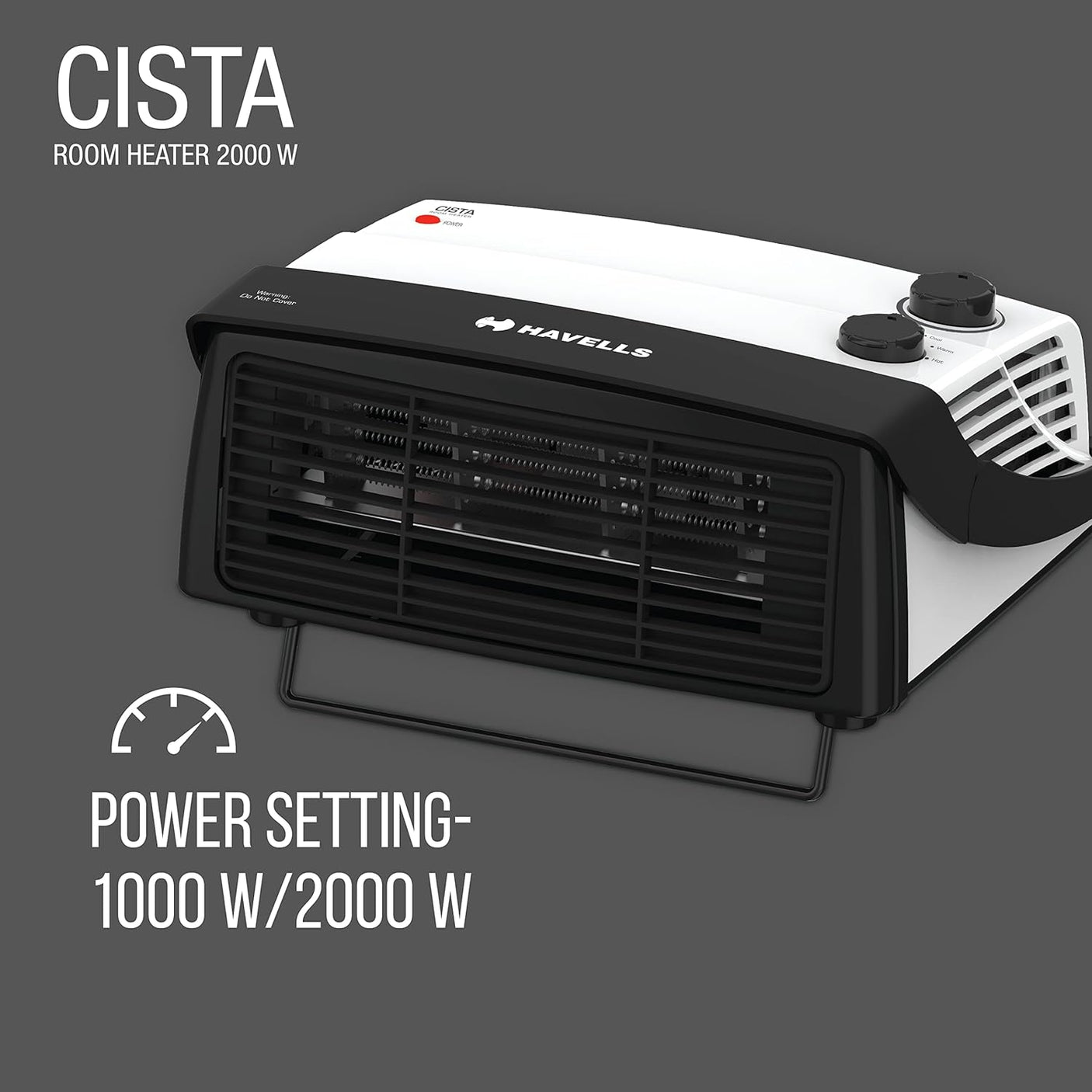 HAVELLS CISTA ROOM HEATER WHITE 2000W